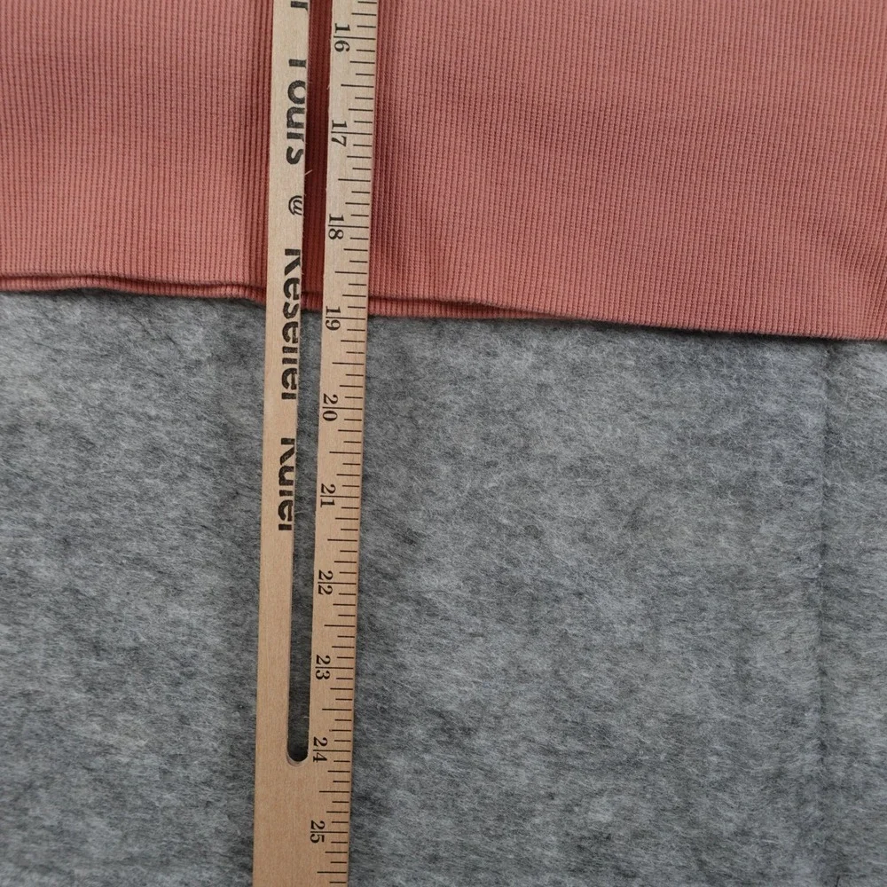 Lululemon Sweatshirt Womens M/L‎ Pink Scuba Oversized Funnel Neck 1/2 Zip